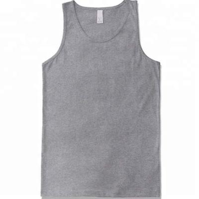 China Custom Anti-pilling Gym Tank Top Men Fitness New Breathable Cotton Wholesale for sale