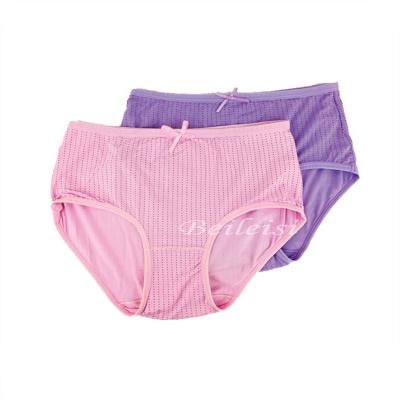 China Supplier Wholesale Eco - Friendly Antibacterial Plus Size Women Comfortable Underwear Panties for sale