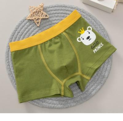 China OEM Customs Service Cartoon Printing Kids Antibacterial Underwear Kids Boxer Shorts for sale