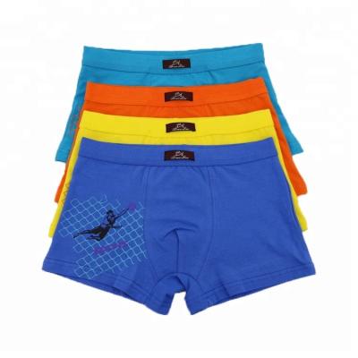 China Printed quality boxer antibacterial underwear for teens and boys for sale