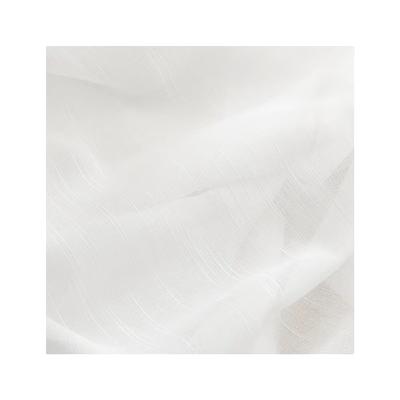 China Breathable Factory Directly Supply Pure White Curtain Feels Exquisite Wedding Sheer Home Textile Organza Curtain Fabric for sale