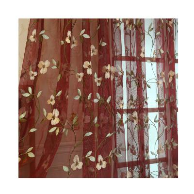 China Embroidery Breathable Good Quality Simple Pattern Style Fashion Curtain Fabric Sheer For Decorations Luxury Cloth For Curtain Sheer Nudity for sale