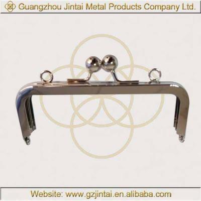 China High quality purse simple design nickel metal purse handbag frames 14cm*6cm custom made purse frame make in china wallet purse frame for sale