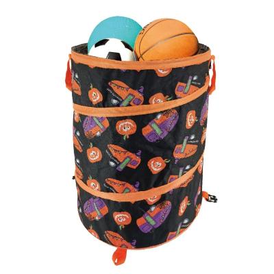 China Halloween Recyclable Automatic Cloth Oxford Container Spooky Folding Bag For Social Distancing for sale