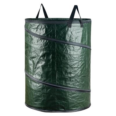 China Promotional Price Pop Sustainable Compost Garden Waste Container Leaf Bag With Handles for sale