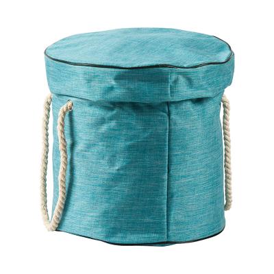 China Recyclable Personalized Reusable Laundry Bag Basket For Dirty Cloth With Handle for sale