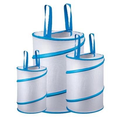 China Garment Storage Bag Polyester Household Laundry Bucket Recyclable Eco Friendly Bag for sale