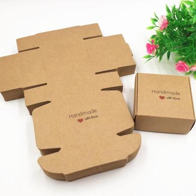 China Free Sample OEM Recyclable Soap Box Custom Low Moq Printing Kraft Paper Packaging Box for sale