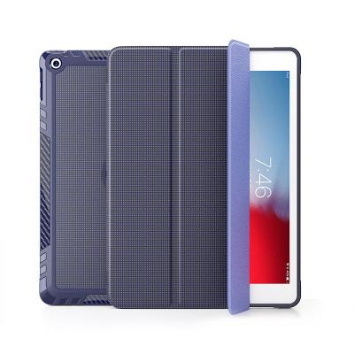 China Hard Case For iPad 10.2 Inch Big Hole Series TPU Soft Shell With Pen Slot Tri-Fold Tablet Case for sale