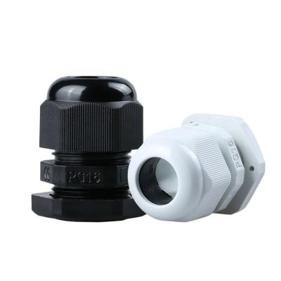 China Gasket Plug Firmly Cable PG16 Cable Glands Plastic Pipe Nylon Gland Joint Connector IP68 With CE for sale