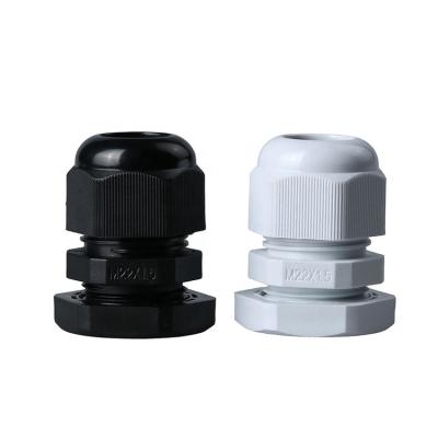 China Gasket Plug Firmly Cable M22*1.5 Plastic Cable Glands Pipe Nylon Gland Joint Connector IP68 With CE for sale