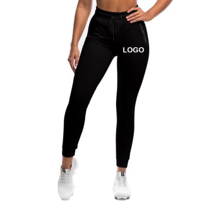 China 2020 New Arrivals Anti-pilling Customized Copy Logo High Waist Women Long Pants Sweatpants for sale