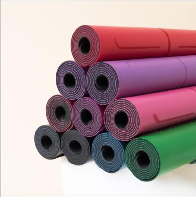 China 2021 High Quality Sport And Yoga Used Mat Gym Exercise Mat With Yoga Bag From Natural PU Rubber for sale