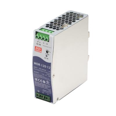 China 24V 48V 0~10A Wide Input Range 180~550VAC PFC Integrated Power Industry MEANWELL Brand WDR-240-24 DIN RAIL Type Power Supply for sale