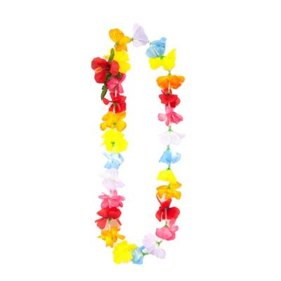 China 2022 High Quality Colorful Artificial Flower Party Halloween Garland Necklace for sale