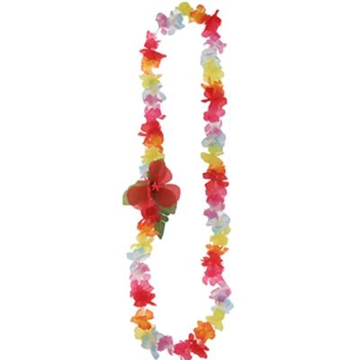 China Artificial Hawaiian Polyester Braid Summer Beach Gifts Leis Flowers Garland for sale