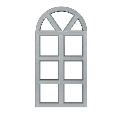 China Swing Thermal Break Aluminum Soundproof Casement Arched Window for sale