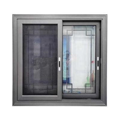 China Modern High Quality Double Glass Low-E Thermal Break Aluminum Sliding Windows for sale