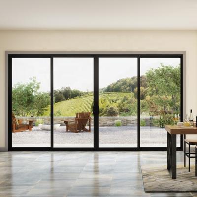 China Windproof Customize Hot Sale Balcony Aluminum Sliding Door With Screen for sale