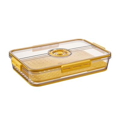 China Food Grade Plastic Compartments Pet Freezer Stack Food Storage Containers Refrigerator Dumpling Boxes for sale