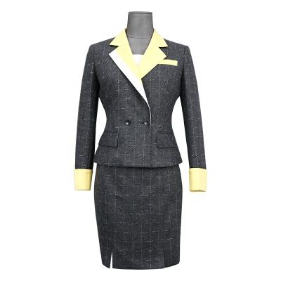 China Women Business Fleece Design Hand Anti-wrinkle Cloth Slim Woman Suit Senior Office Suit 2 Piece Women's Suit for sale