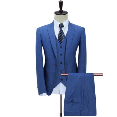 China custom made china wholesale wedding man slim fit mens suits 3 pieces Anti-wrinkle mens suits for sale