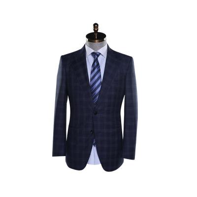 China wholesale Anti-Wrinkle New Type 2020 Winters Slim Fit 100% Suits Wedding Suits Classic Blue Woolen Cloth Mens Wedding Suits For Men for sale