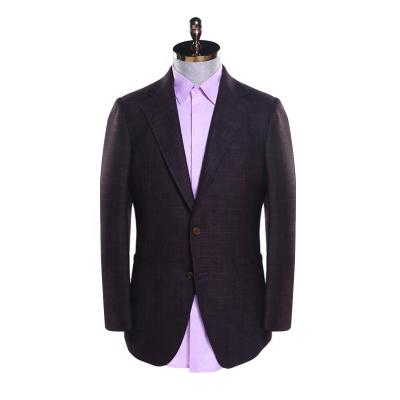 China full Anti-wrinkle AOSHI linen high quality worth buying elegant man suit fabrics wool unique design bespoke suit for sale