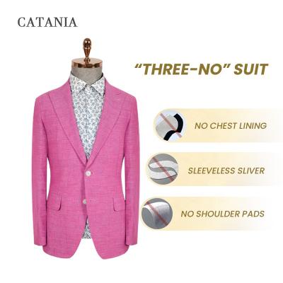 China Anti-wrinkle tuxedo classic mens suits blazer plus size wedding mens suits business rose suit for sale