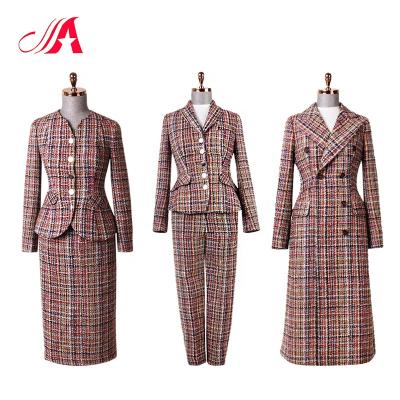 China Anti-wrinkle elegant woman coat long over coat for women women tweed coat designs for sale