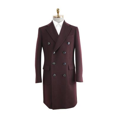 China Anti-wrinkle china coat supply unique design seller long overcoat men winter men woolen coat for sale