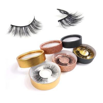 China Super Flexible Faux Fiber False Eyelashes Synthetic False Lashes Silk 3d Eyelashes for sale