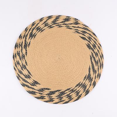 China Sustainable Hot Sale Vellum Macrame Coaster Around Place Mats For Home Decor for sale