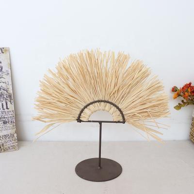 China Home Decor Luxury Handmade Decorative Handmade Wall Decoration Vegetable Plankton Table Raffia Homeware Accessory for sale