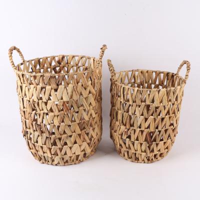 China Wholesale Modern Sustainable Luxury Natural Material Home Water Grade Corn Storage Corn Storage Gardening Basket With Handle for sale