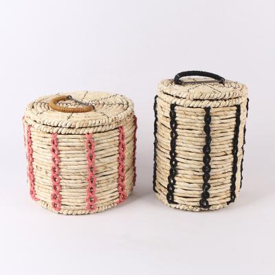 China 2021 Promotion New Style Viable Wholesale Quality Corn Storage High Quality Home Gardening Basket With Lid for sale