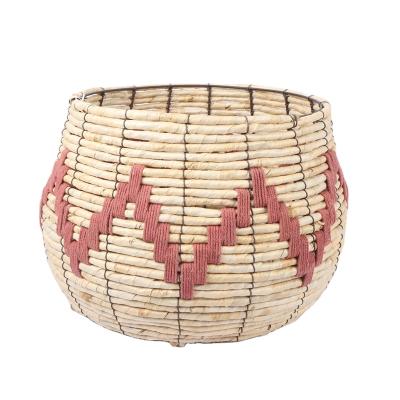 China Viable Wholesale High Quality Home Quality Maize Storage Basket Corn Storage Basket Gardening Basket for sale