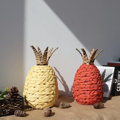 China Fashionable Hot Selling Pineapple Weave Handmade For Table Decoration Home Decor Indoor Luxury for sale