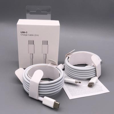 China Free shipping Mobile phone DHL shipping/2M usb c charger cable type c to type c charging cable with original packing for sale