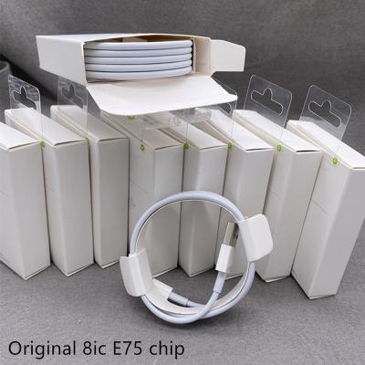 China Free Shipping Original USB Charger Cable 8ic E75 Chip Data Transfer USB Charger Cable For Iphone 7 8 XS max 11 12 With Packaging Box for sale