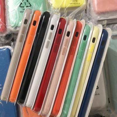 China 100% Original OEM Shockproof Liquid Microfiber Silicone Case Cover for iphone 6 7 8 plus X XS XR Max with free packing DHL shipping for sale