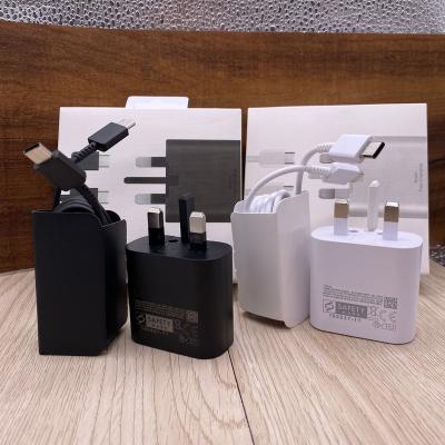 China Mobile Phone / Type C Travel Adapter Ipad / Camera / PDA / MP3 25W Super Fast Charge + Data Cable USB C With Packaging For Samsung Galaxy S21/S21+/S21 S20 Ultra Note S20 for sale