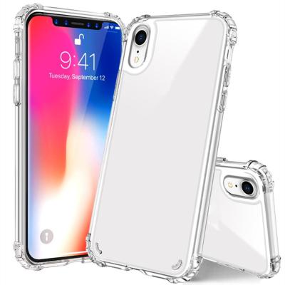 China Shockproof For iPhone 6 7 8 plus X XS XR Max Case Transparent, Slim Bumper Raised Corner Back Cover Dustproof Shockproof Phone Case for sale