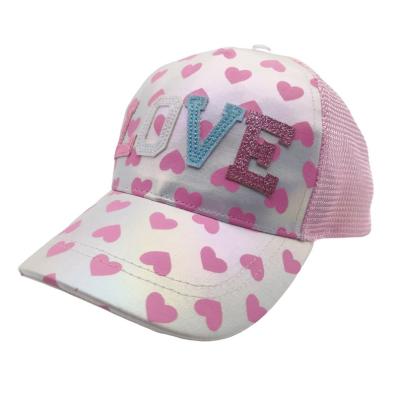 China JOINT Hat Kids With Bowknot Casual 5 Panel Customized Kids Kid Baseball Cap for sale