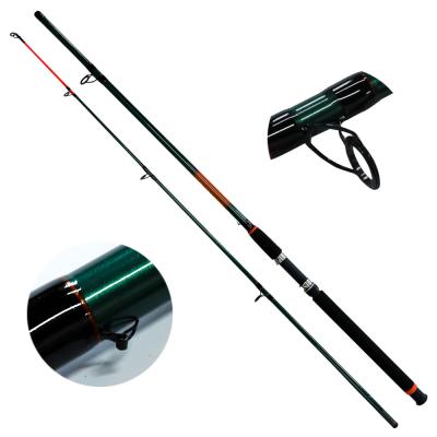 China HONOREAL 2.1m Glass Rod Solid Fiber Glass Boat Two Piece Fishing Rod for sale