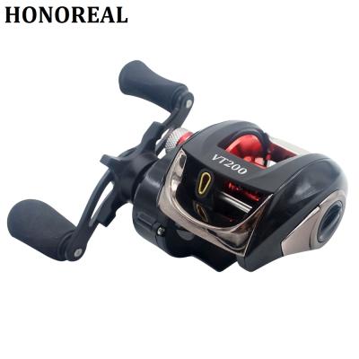 China HONOREAL Caster Fishing Baitcasting Handle Rainbow Bait Cast Small Reel 12lbs/120yds for sale