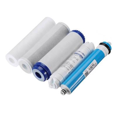 China Car 5 Car RO Reverse Osmosis Filter Filtro Purificador De Agua Replacement Water Purifier Cartridge With Water Filters for sale