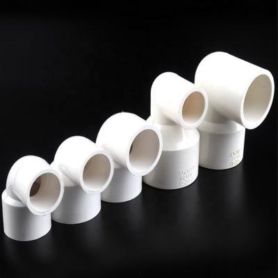 China PVC Reducing Elbow ID 20,25,32,40,50,63,75,90,110mm Metric Weld Pipe Fitting Connector Aquarium Pond Garden DIY Equal for sale