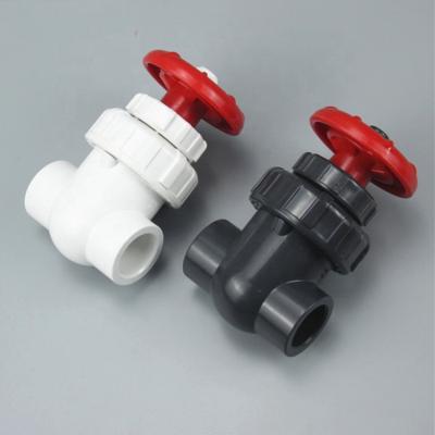 China General 25mm Garden Ball Socket PVC Bowl Gate Valve Hose Straight Valve Two Way Garden Irrigation Fittings Set Aquarium Tube Switch for sale