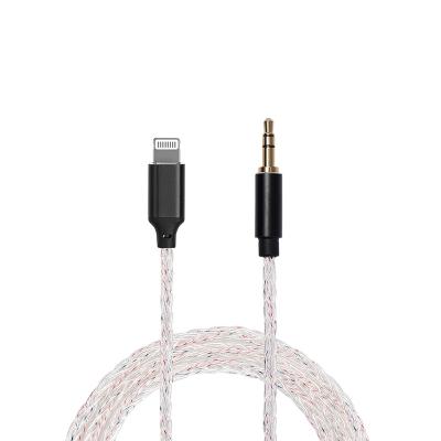 China Car lighting 3ft to aux cable. 3.5mm Jack Aux Car Audio Converter for Iphone for sale